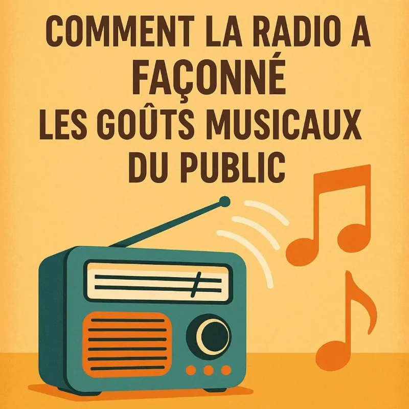 Une jeune femme moderne écoutant une radio numérique ou un smartphone, symbolisant l’évolution de la radio musique pop et la découverte de nouveaux artistes.